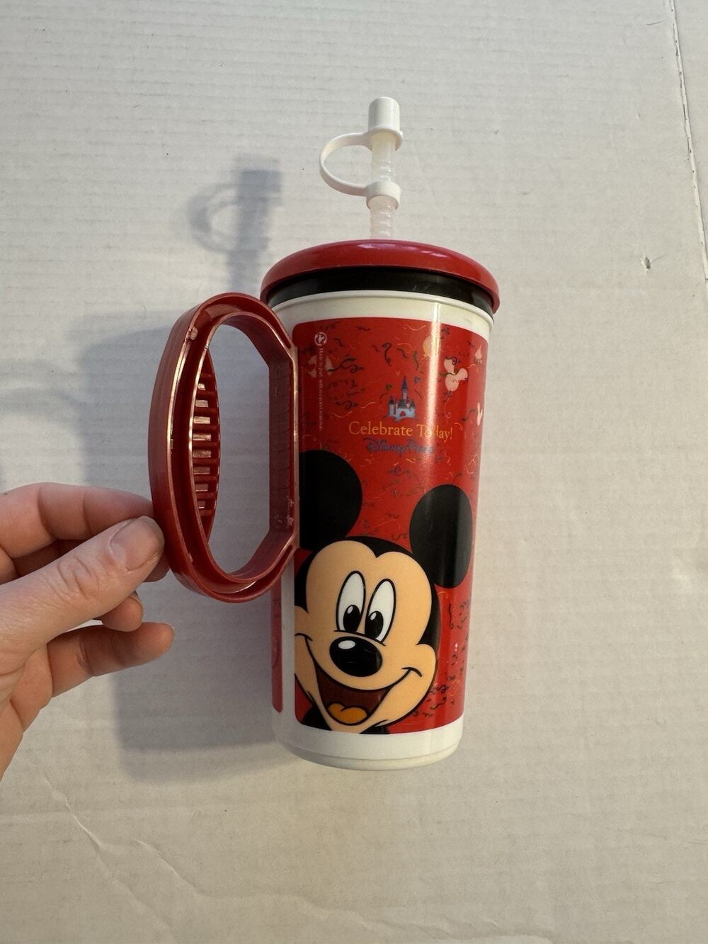 Whirley Disney Parks Refillable Travel Cup Mug - Mickey Mouse Minnie Donald 2009